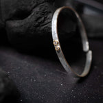 Load image into Gallery viewer, Two Tone Adjustable Bangle Bracelet
