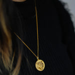 Load image into Gallery viewer, Lion pendant gold plated
