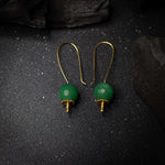 Load image into Gallery viewer, Green Quartz Hook Earrings

