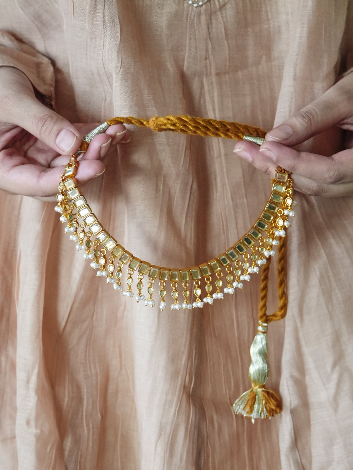 Jadau Polki Necklace Set