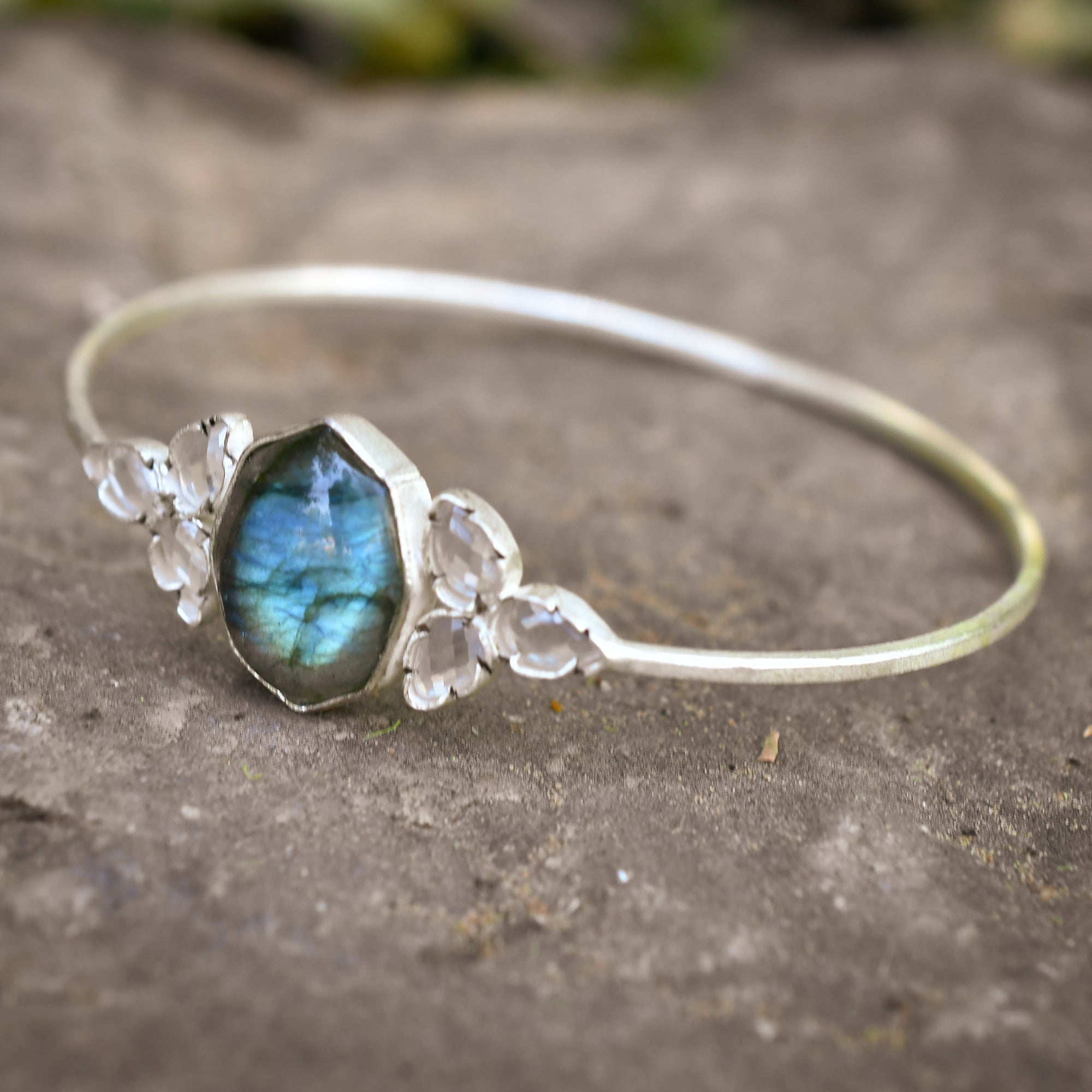 Labradorite Silver Bracelet