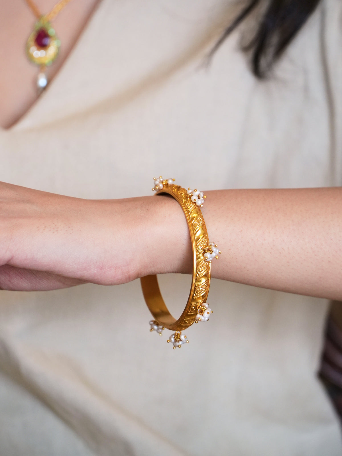 Neema Pearl Bangles