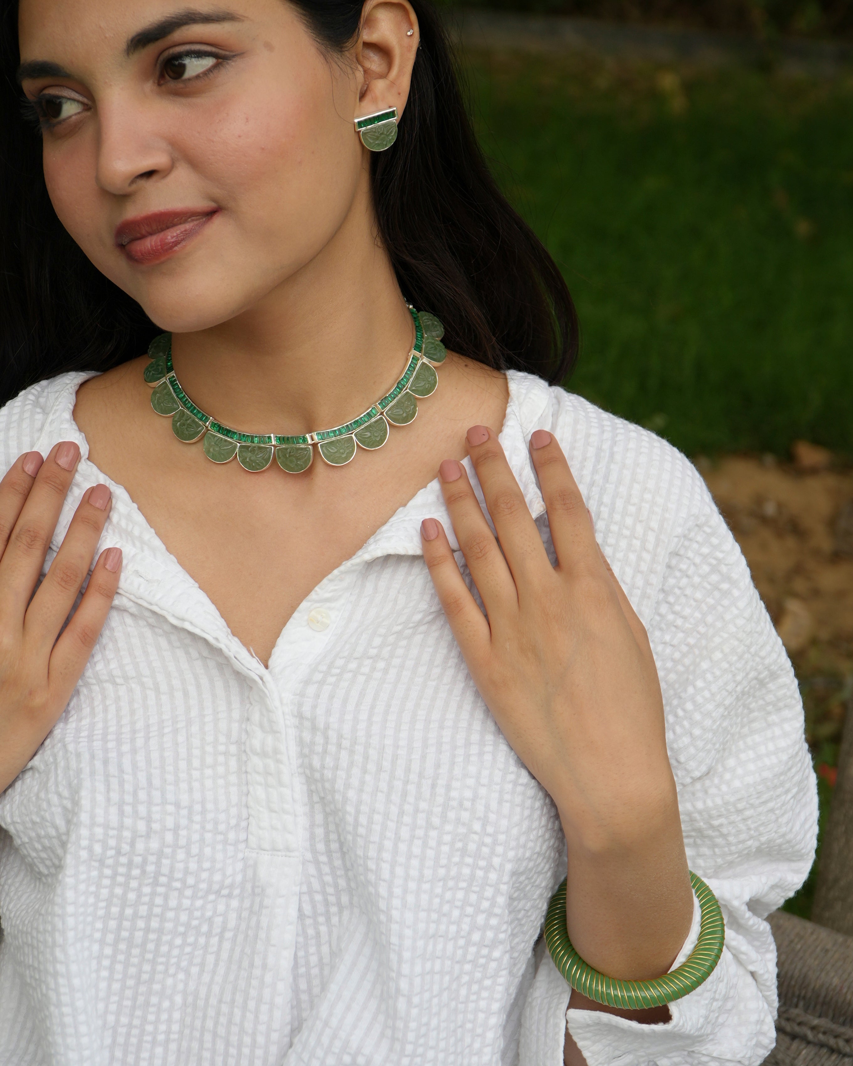 sabz necklace