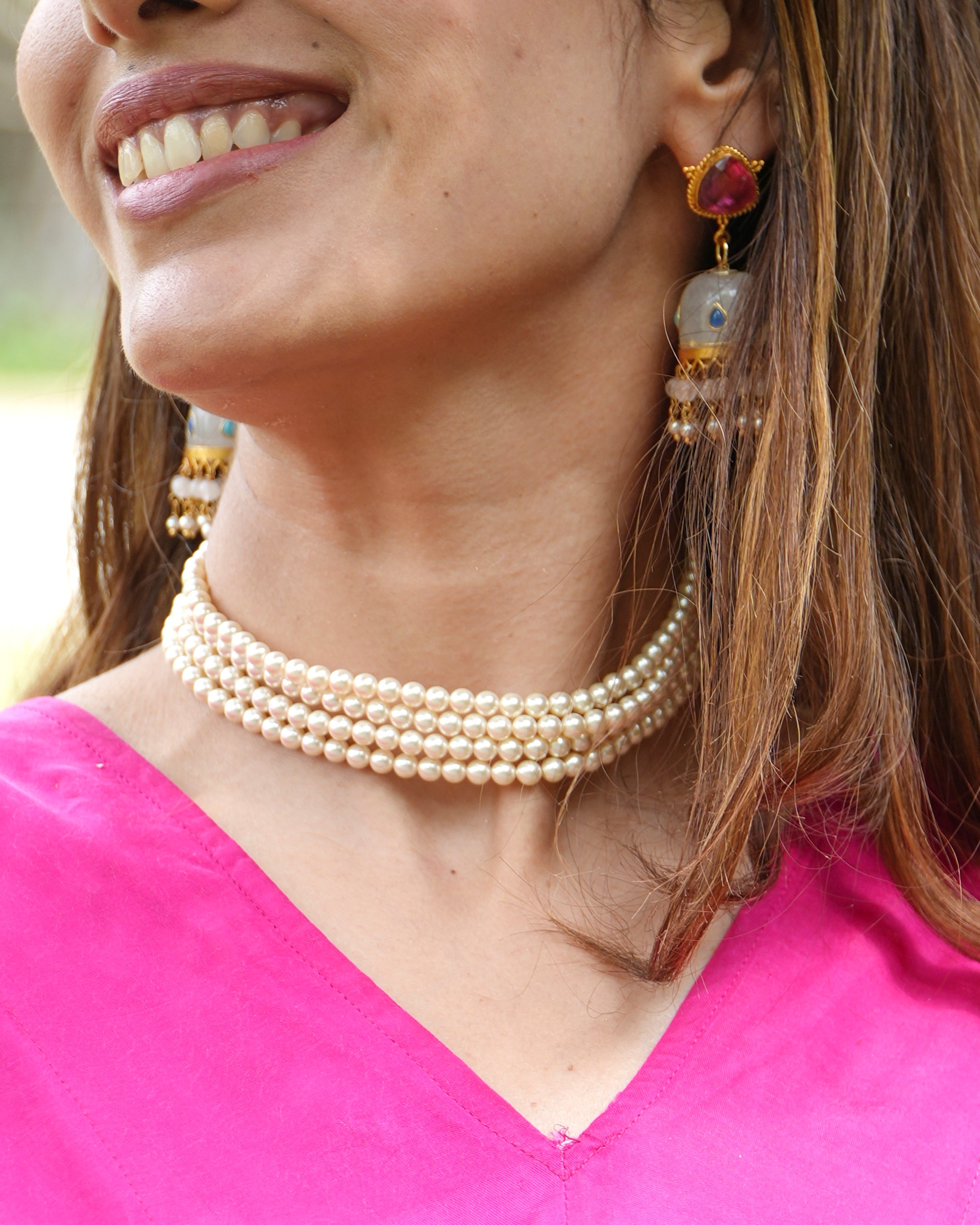 quba stone jhumka