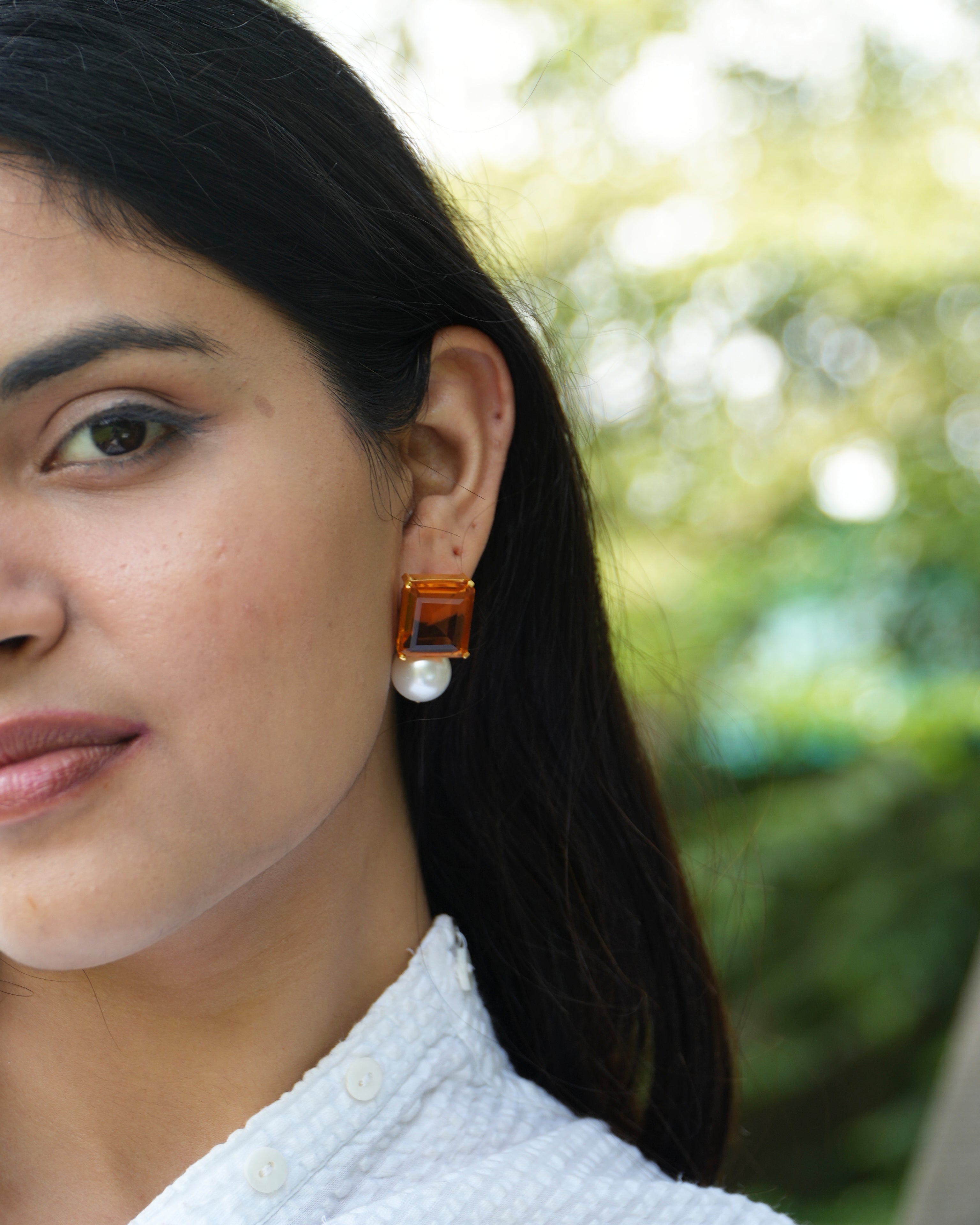 Pearl earrings