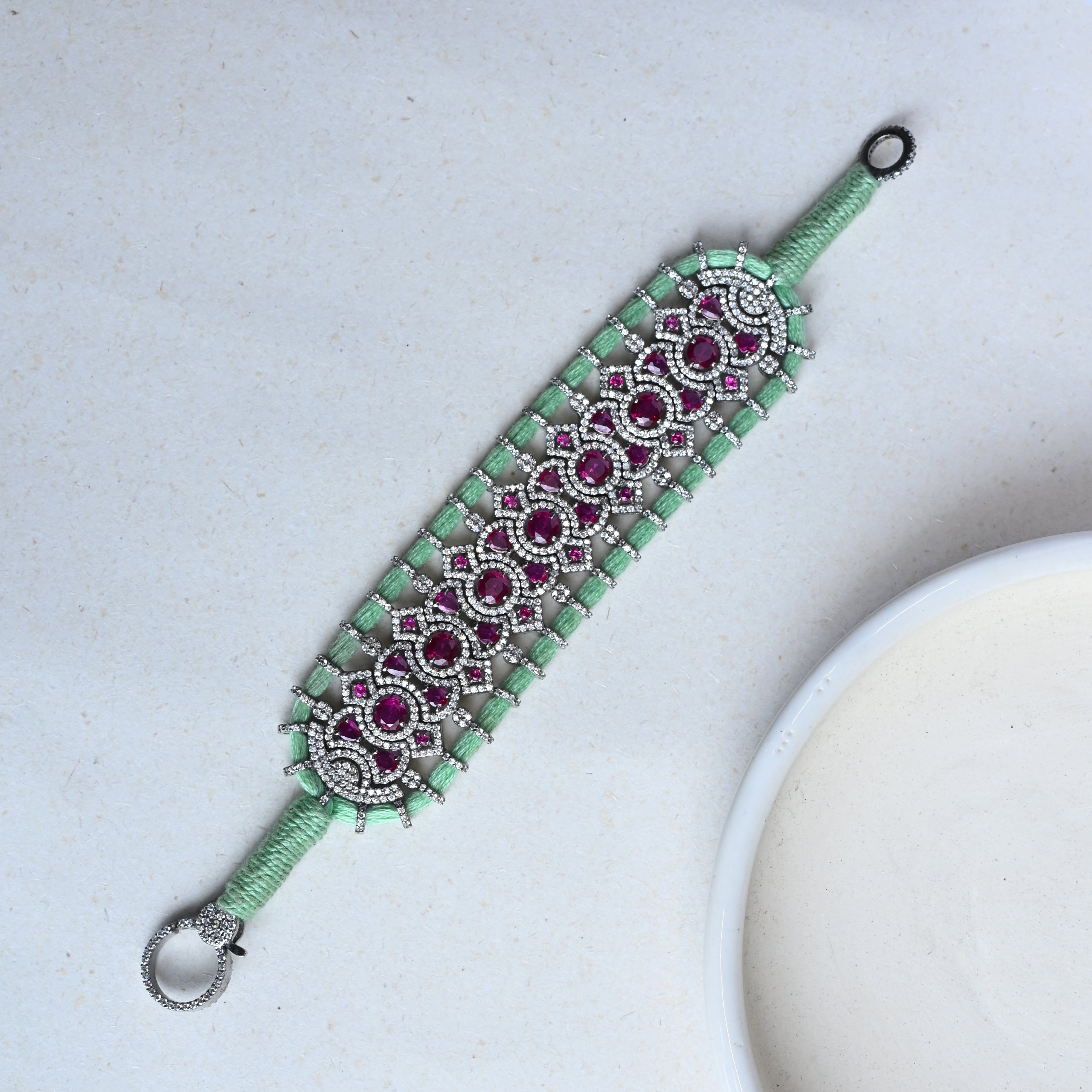 Light-Green Thread Bracelet