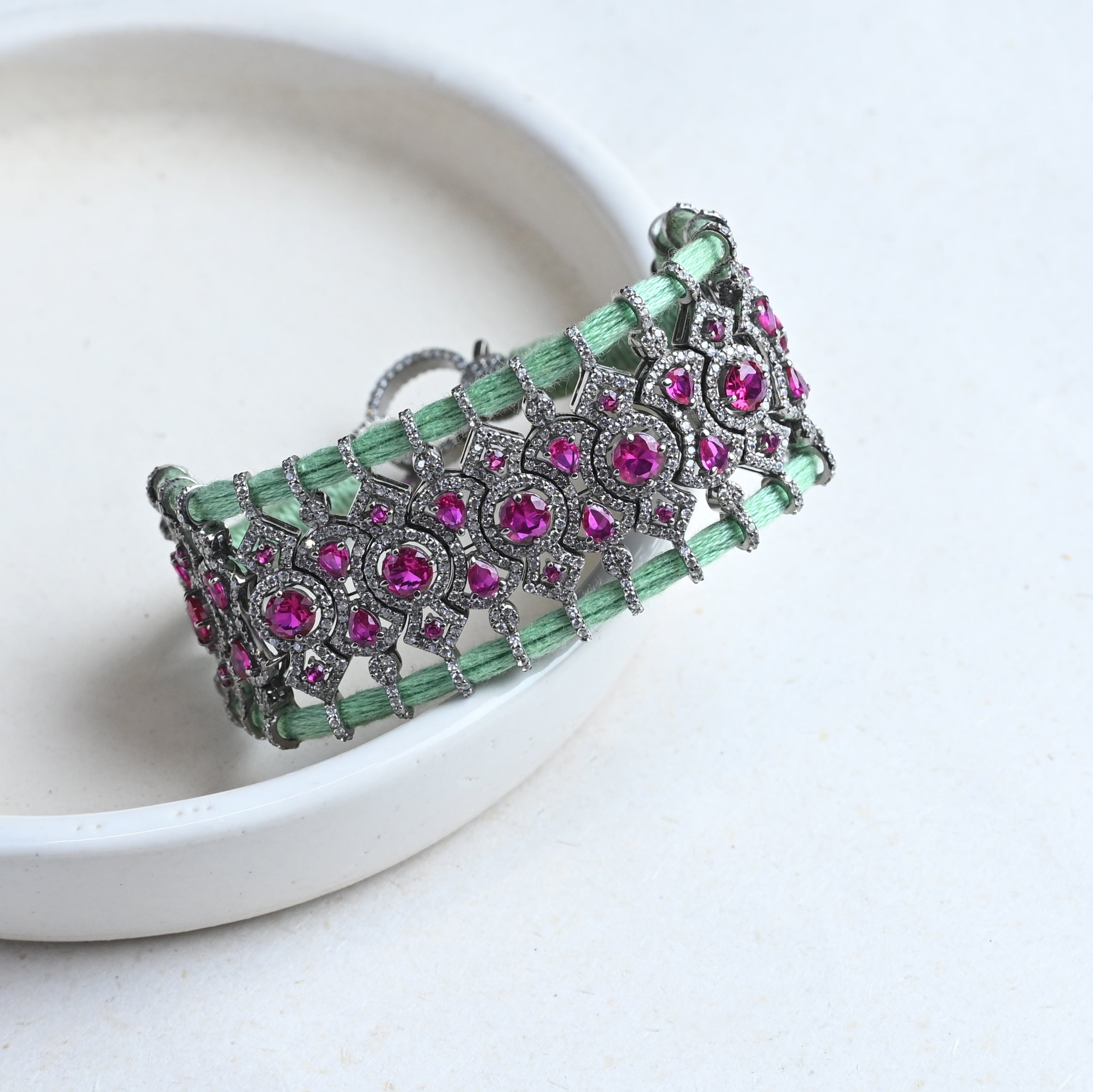 Light-Green Thread Bracelet