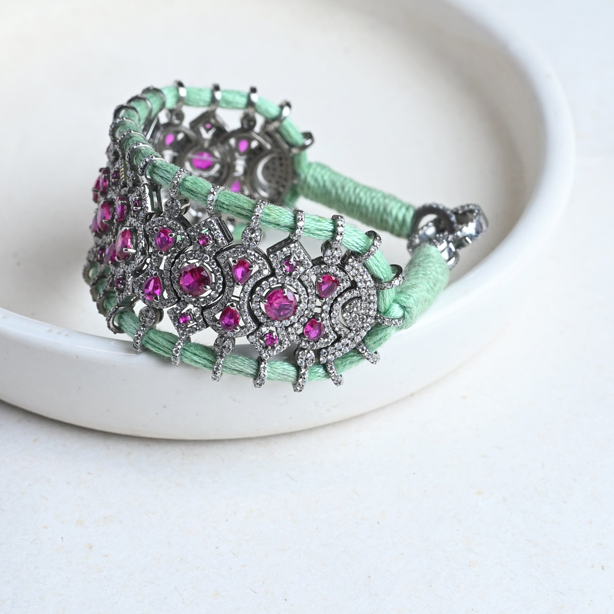 Light-Green Thread Bracelet