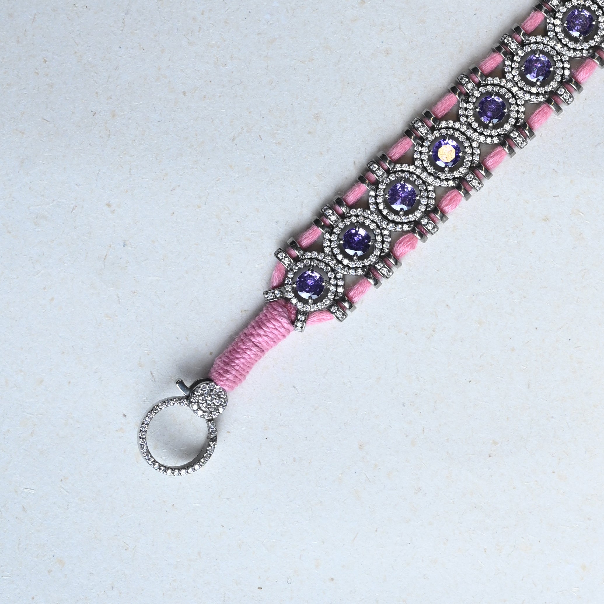 Pink-Thread Bracelet