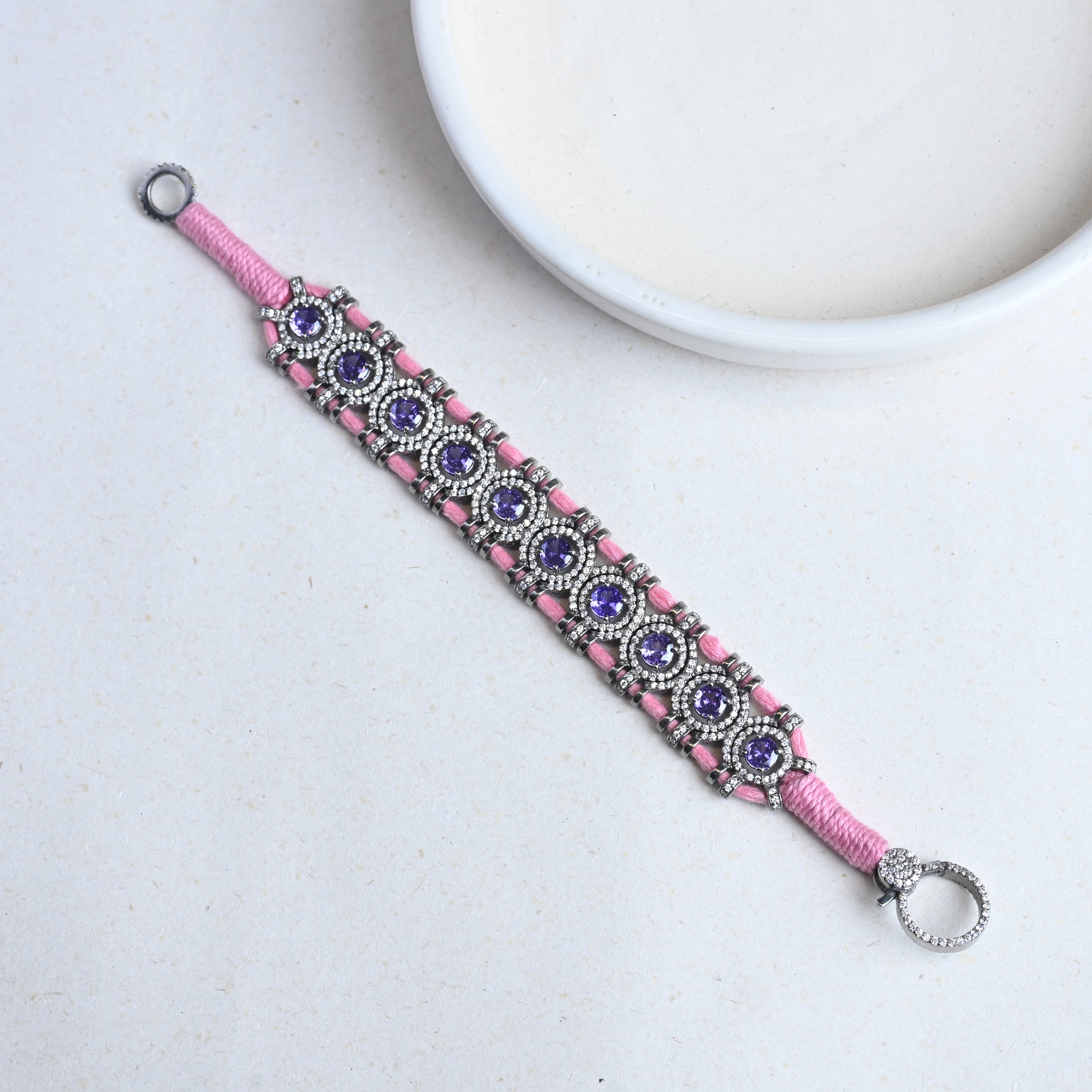 Pink-Thread Bracelet