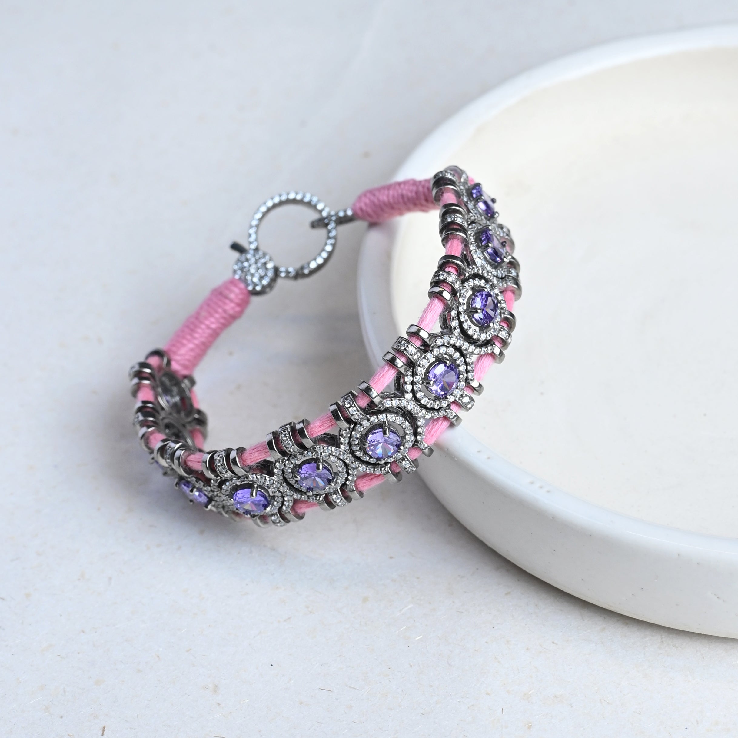 Pink-Thread Bracelet