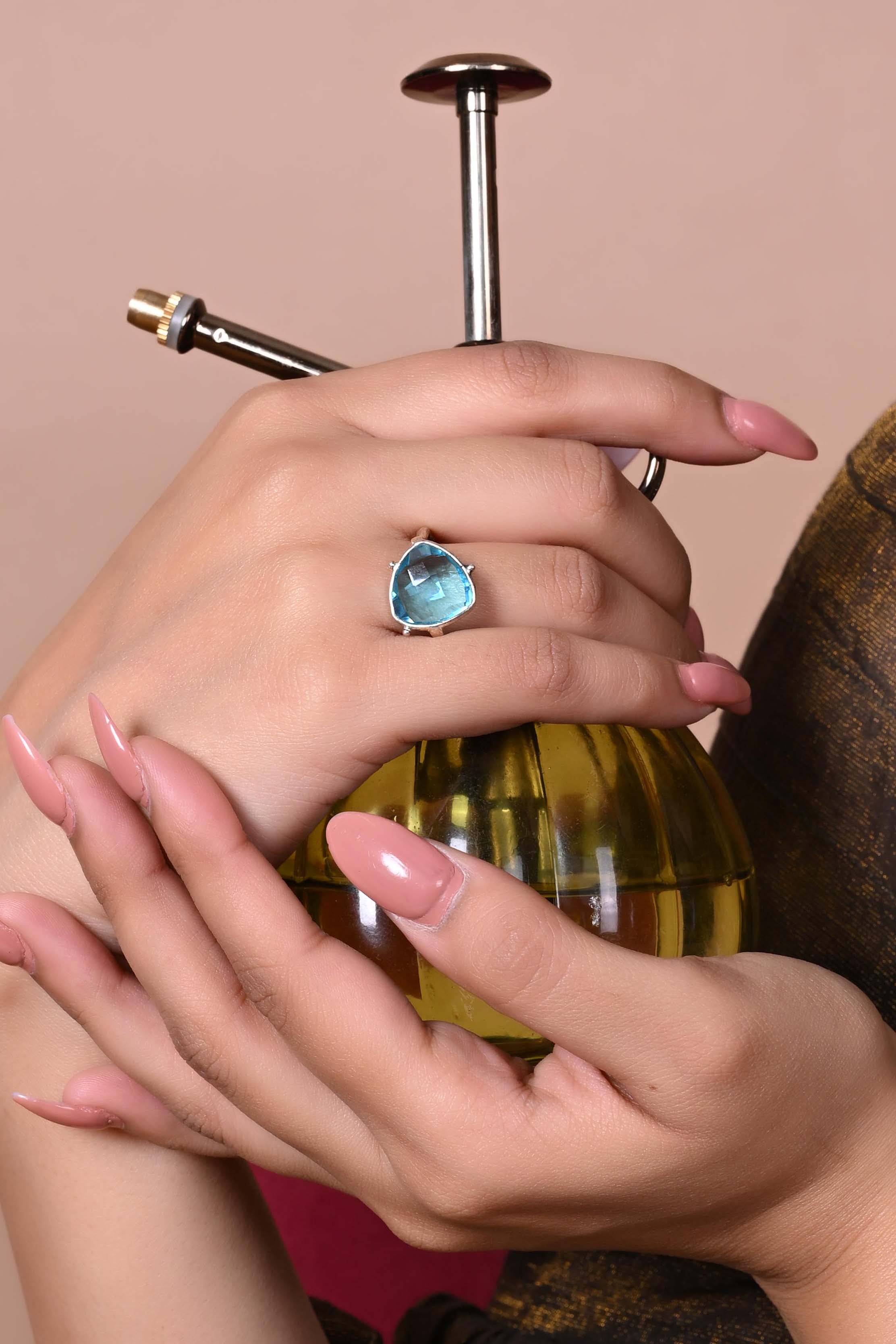 Blue Topez Ring