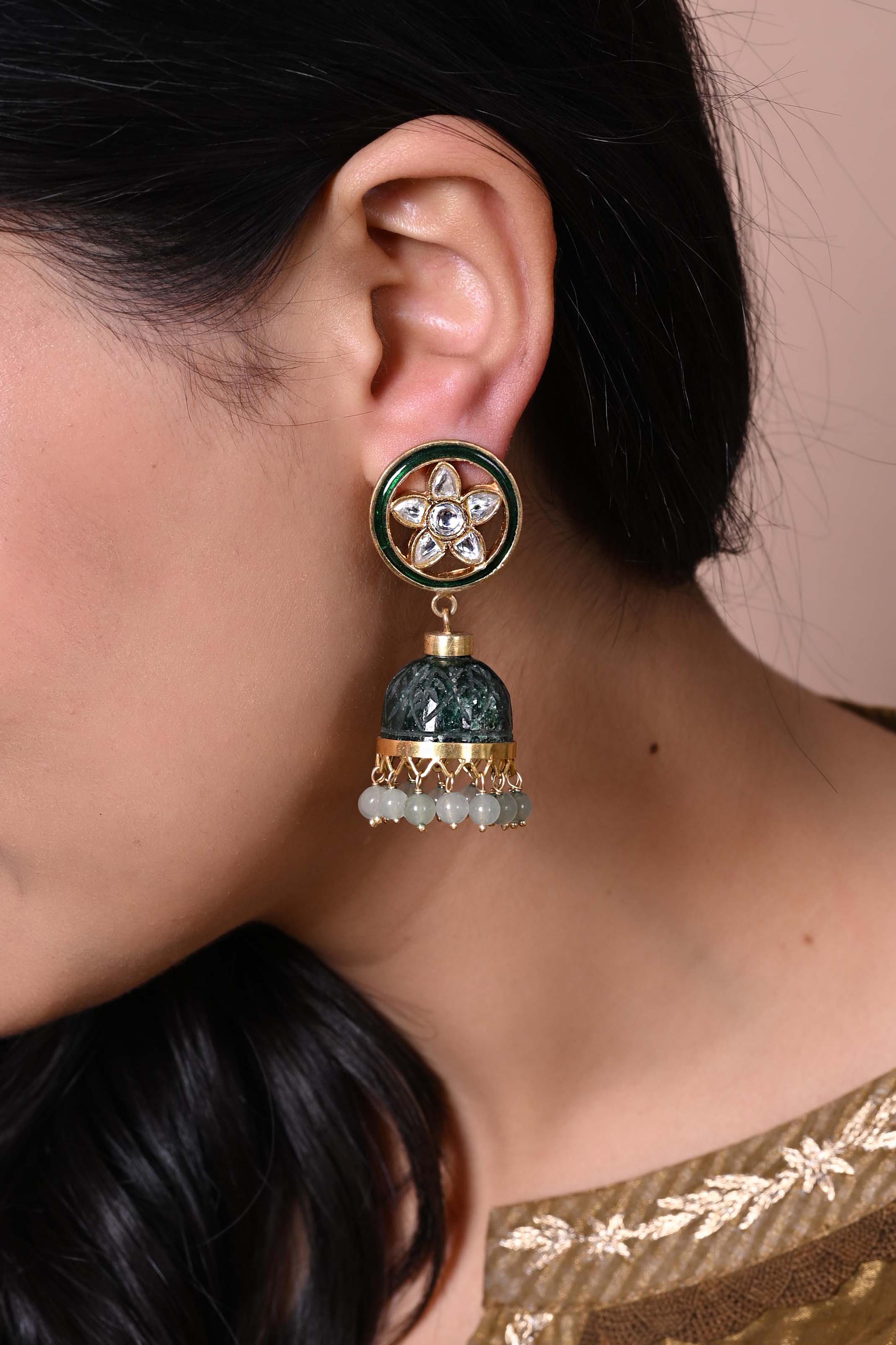 Onyx jhumka