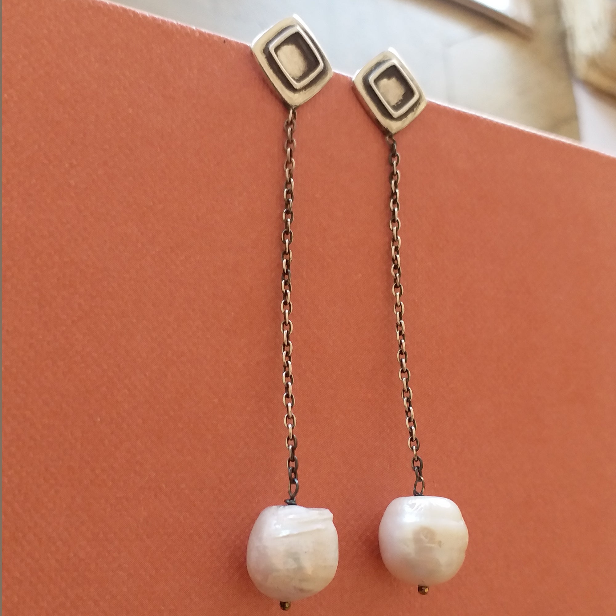 Pearl Thread Earrings