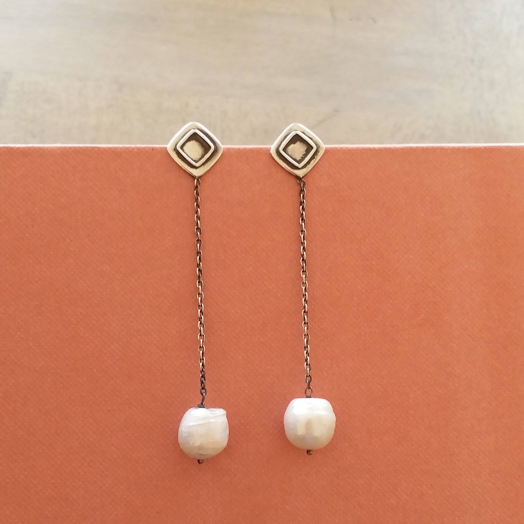 Pearl Thread Earrings