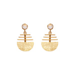 Load image into Gallery viewer, Gold Filled Textured Statement Earrings

