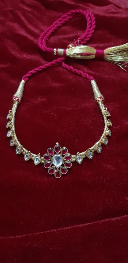 Polki choker 
Sterling silver choker with billor Polki