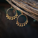Load image into Gallery viewer, Sterling silver hoops with 1 micron gold plating.
