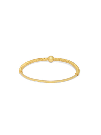 92.5 Sterling Silver, Gold plated designer look everyday wear bracelet/bangle.