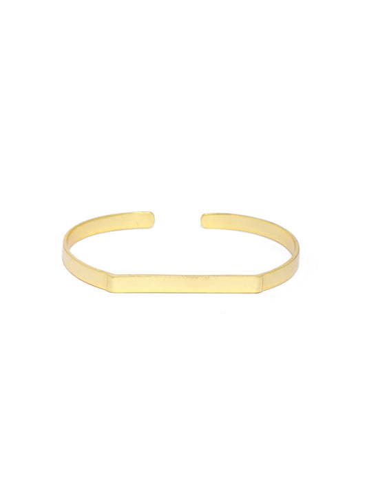 Textured Bar Stacking bracelet in sterling Silver with micron Gold plating (adjustable).