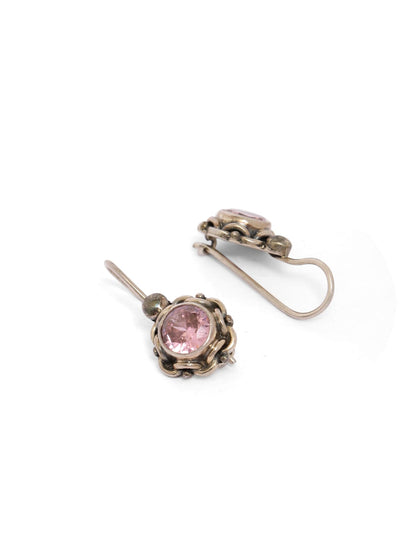 92.5 sterling Silver Pearl with Zirconia hook earrings.