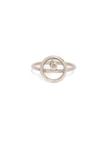 Load image into Gallery viewer, Sterling silver circle design ring.

