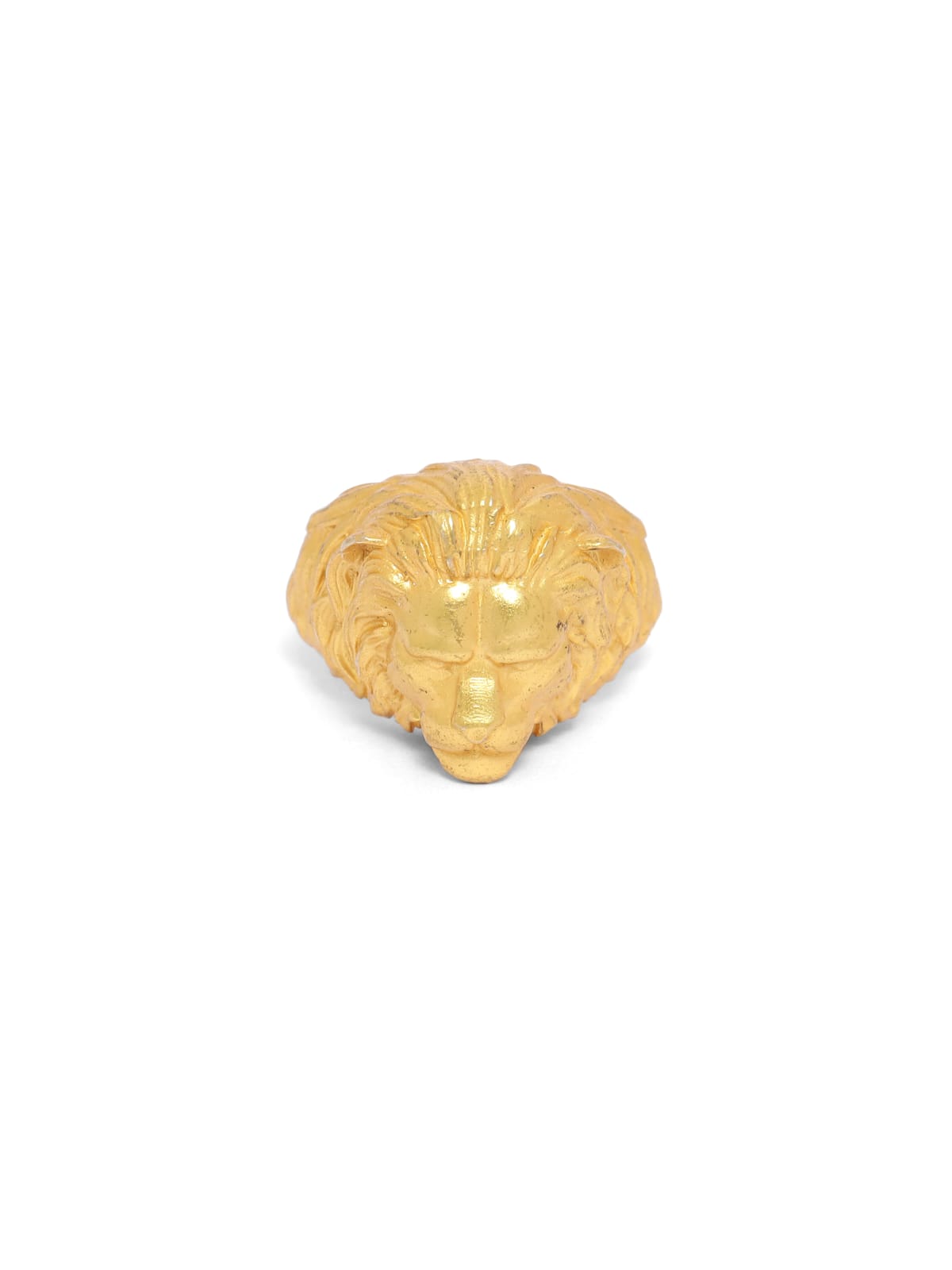 Sterling Silver Lion ring in 18k Gold plating (adjustable).