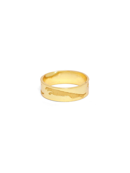 Jaguar ring in sterling Silver with 18k Gold plating (made to size).