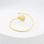 Load image into Gallery viewer, Textured leaf bracelet
Handcrafted sterling silver bracelet with 1 micron gold plating in Open stacking bracelet.
Size- Adjustable
