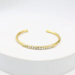 Load image into Gallery viewer, Handcrafted Pearl bracelet in sterling Silver studded with fresh water pearls
1 micron gold plating, adjustable.
