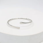 Load image into Gallery viewer, 92.5 Sterling Silver hammered bracelet, adjustable.
