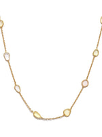 Load image into Gallery viewer, Chamkila necklace in 92.5 Sterling Silver dipped in 1 micron Gold plating with Slice Polki.

