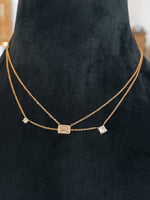 Load image into Gallery viewer, 18 carat Gold chain with Lobster lock, 
Certificafied lab diamonds.

