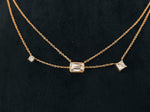 Load image into Gallery viewer, 18 carat Gold chain with Lobster lock, 
Certificafied lab diamonds.

