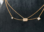 Load image into Gallery viewer, 18 carat Gold chain with Lobster lock, 
Certificafied lab diamonds.
