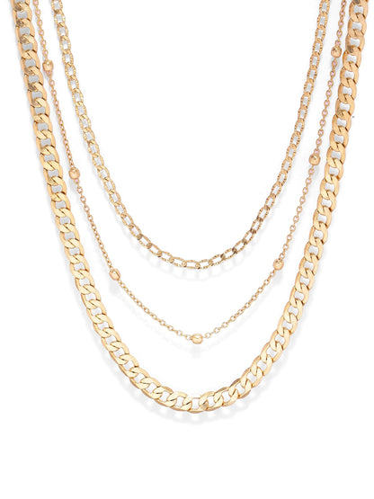 Stacking Bandani chains in 92.5 Sterling Silver handcrafted and dipped in 1 micron Gold plating.