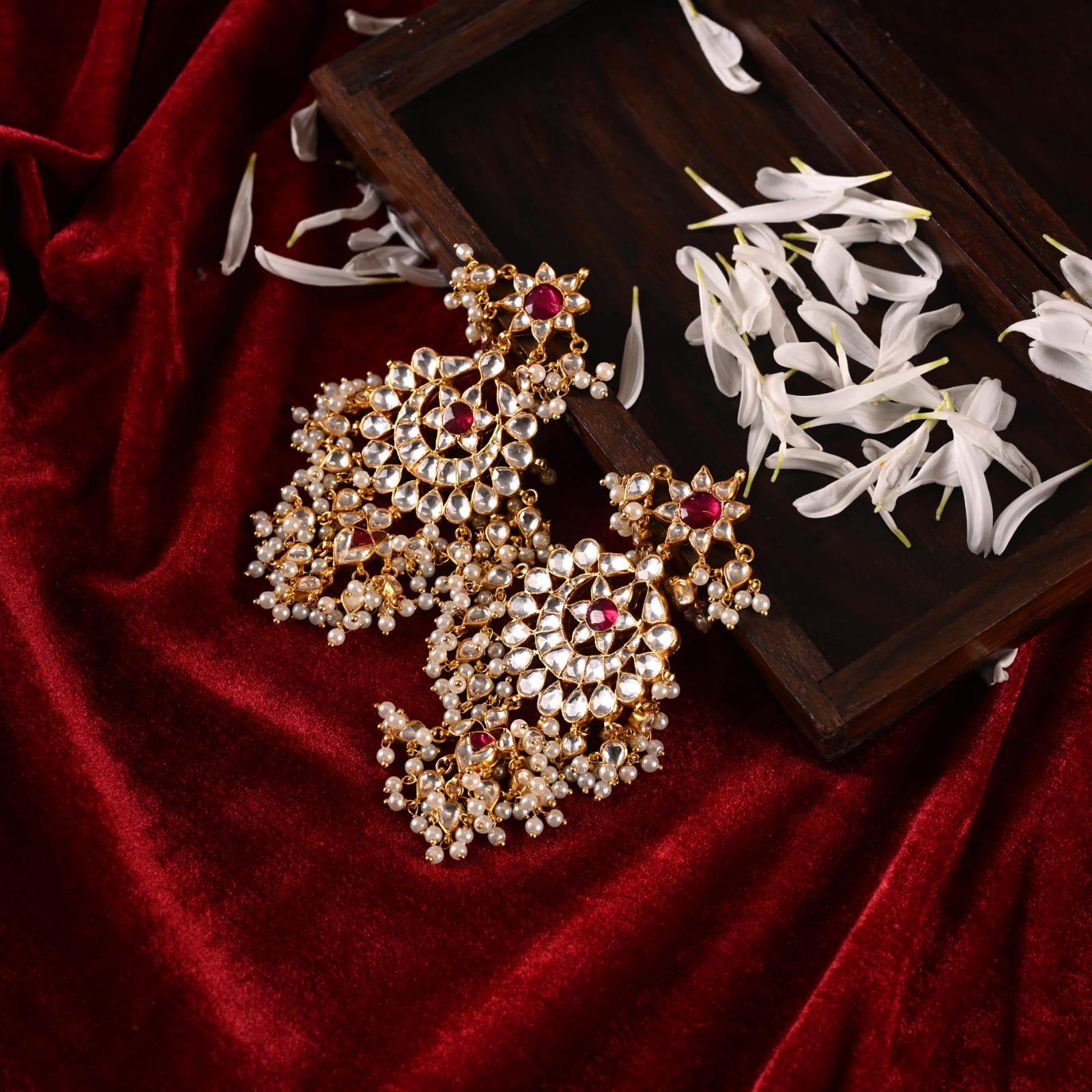 Chaandbali kaanchain-earrings