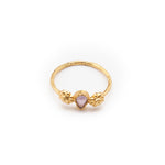 Load image into Gallery viewer, Amethyst Gemstone Yellow Vermeil Band Ring
