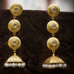 Load image into Gallery viewer, Yellow Vermeil Silver Long Earrings Gemstone Jewelry
