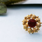 Load image into Gallery viewer, Carved stone ring
