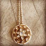Load image into Gallery viewer, Jadau phool pendent chain
