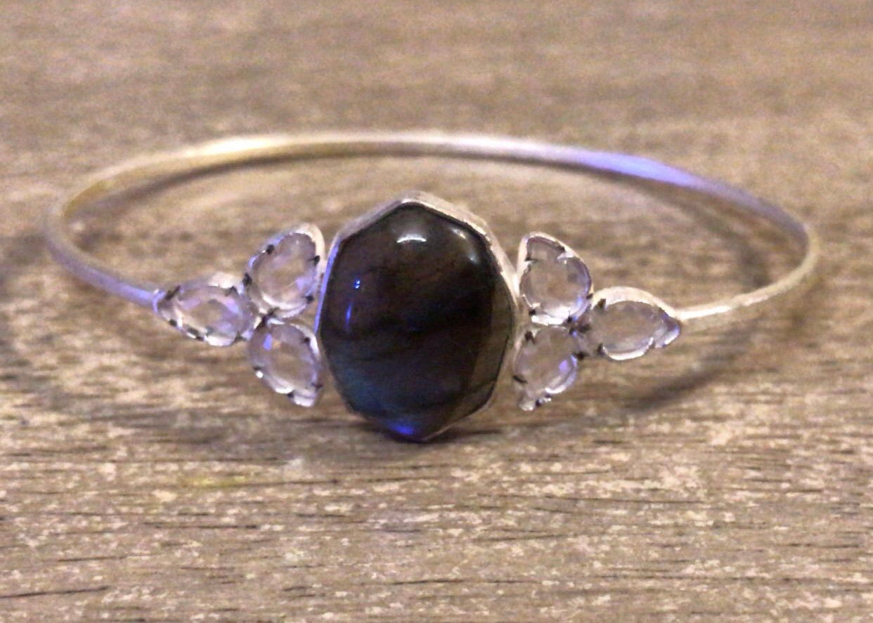 Labradorite Silver Bracelet