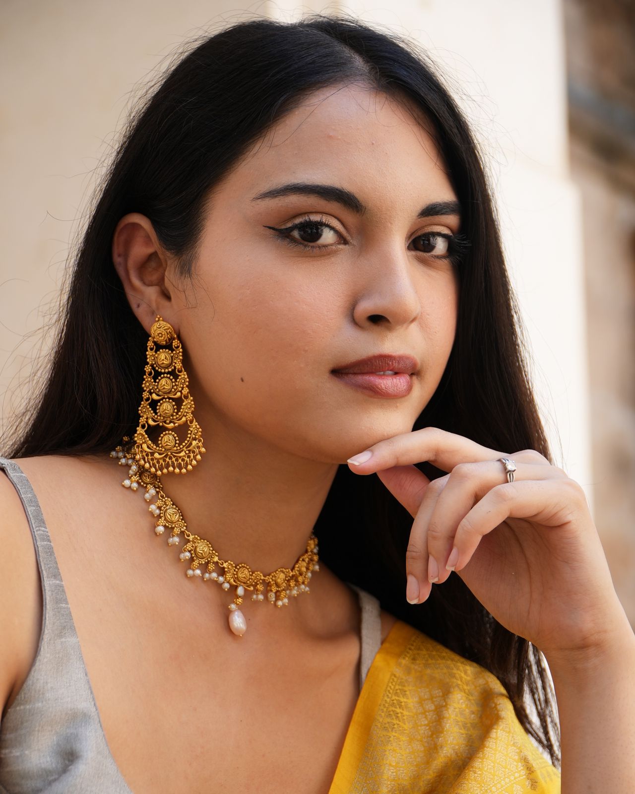 Chamak Chand Bali Earrings