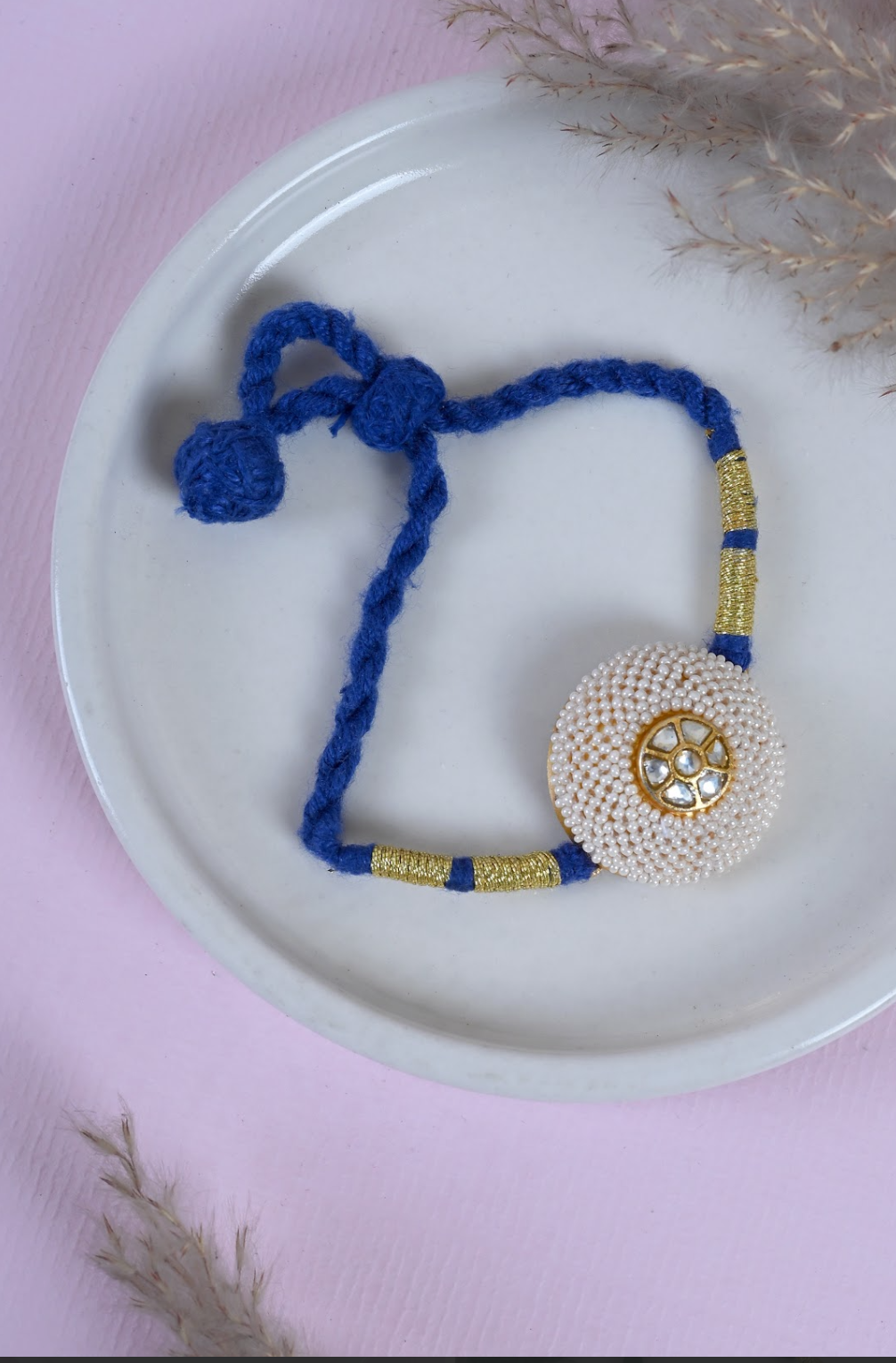 Ponchi Bracelet (blue)