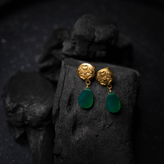 Green Quartz Earrings