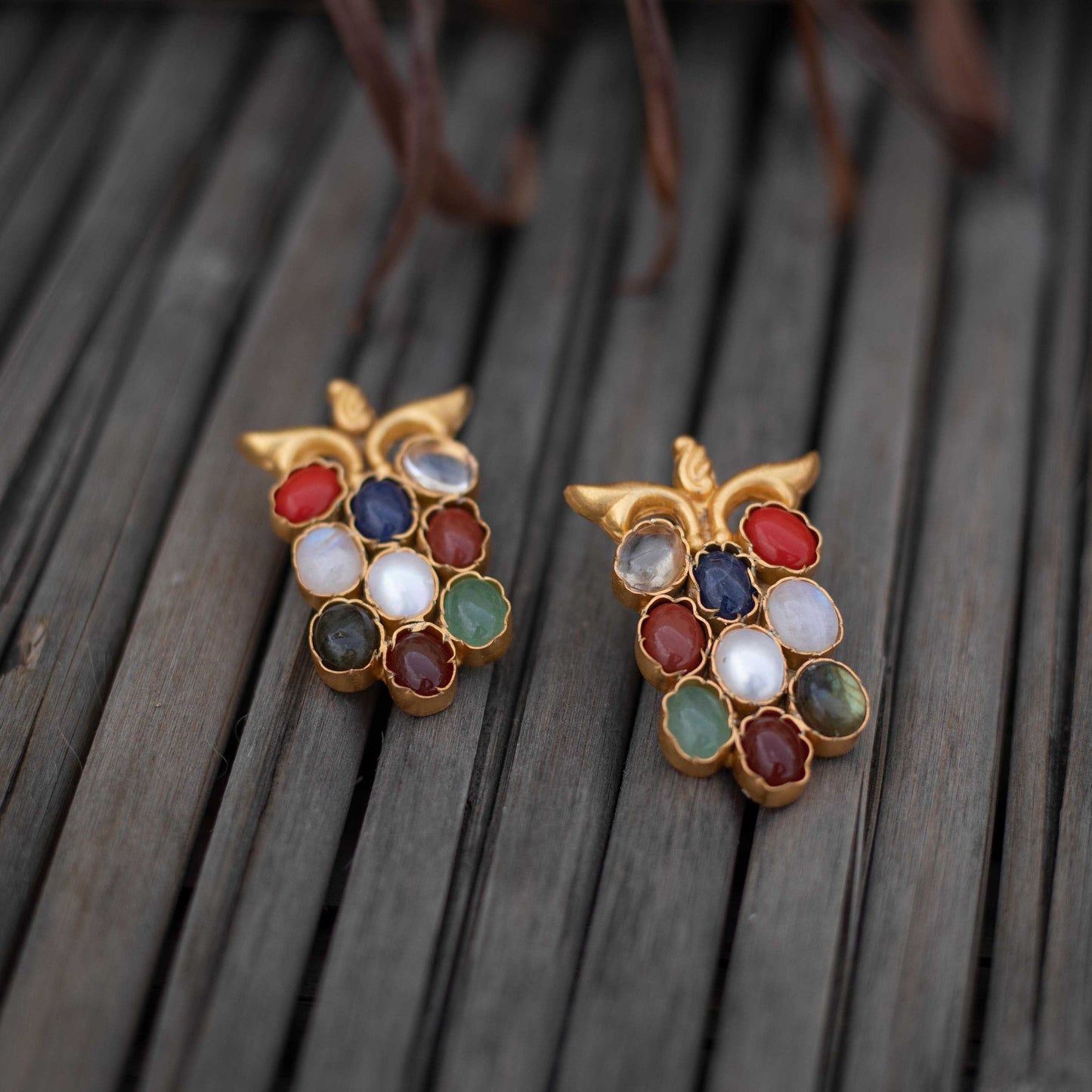 Navrattan earrings