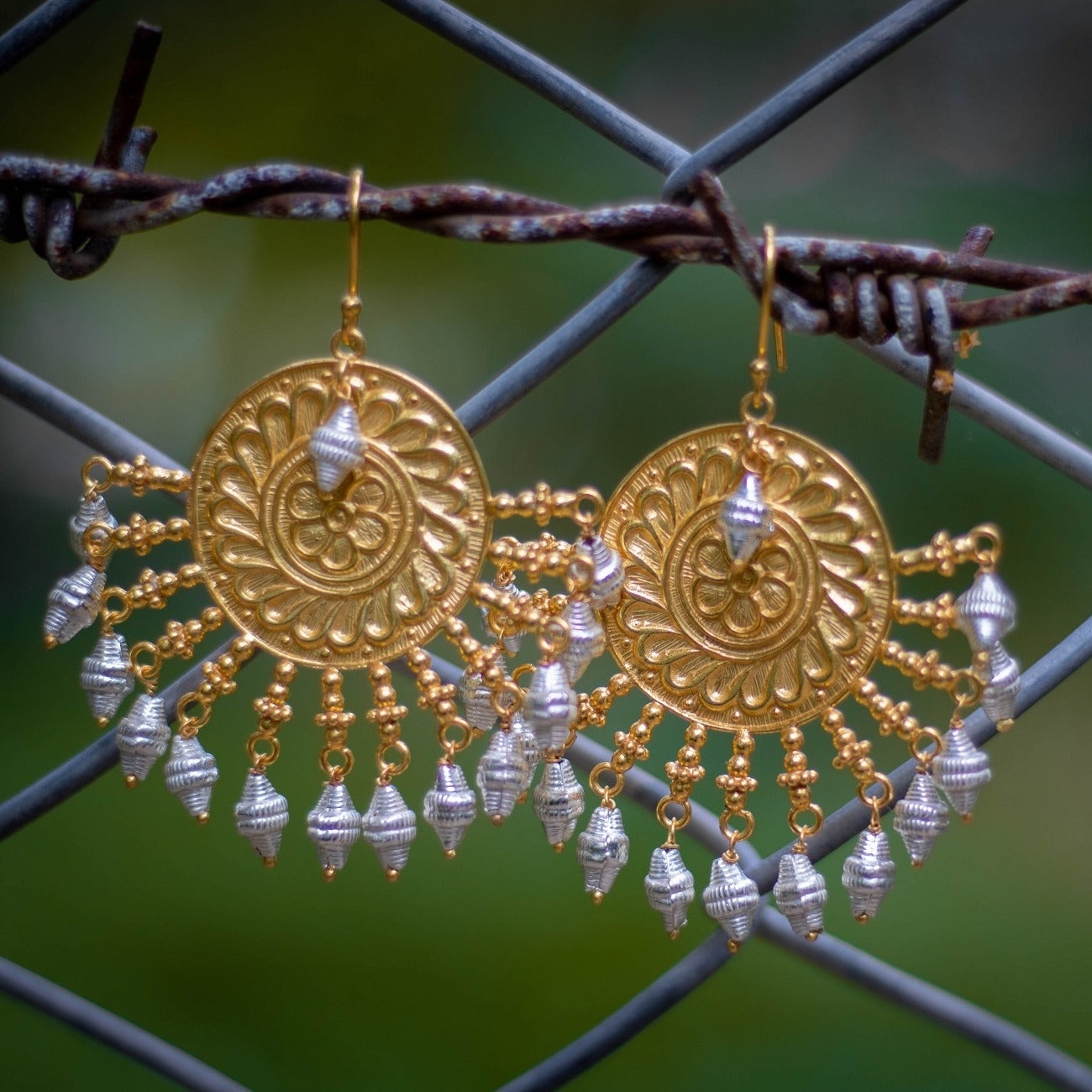 Gold Filled Designer Traditional Chandelier Earrings