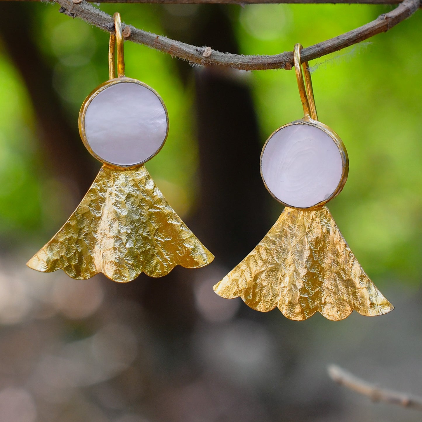 Mother Of Pearl Hook Earrings