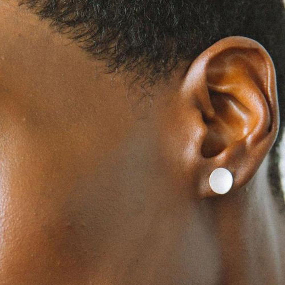 Silver Stud Unisex Earrings