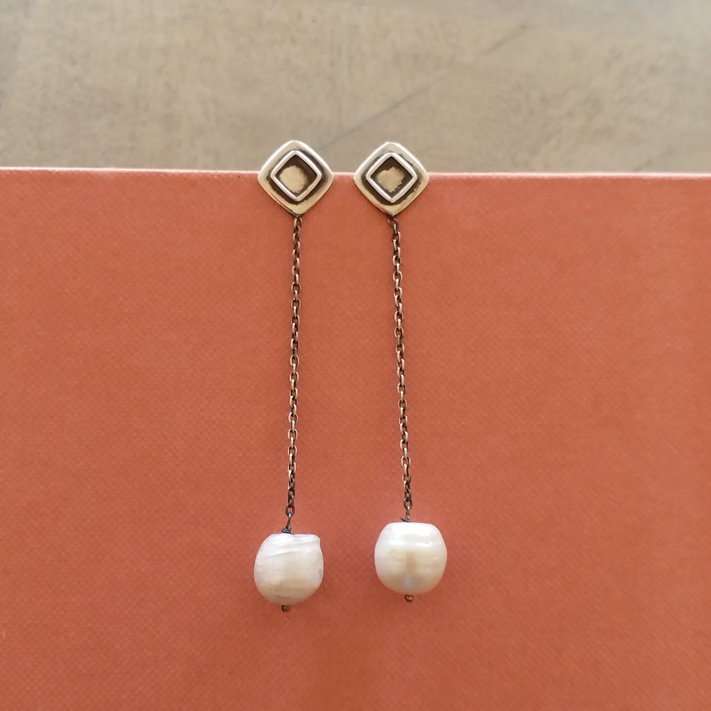 Pearl Thread Earrings